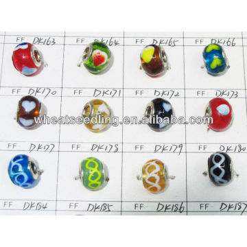 Wholesale Charm Mixed Color Lampwork Glass Beads In Bluk LS-139